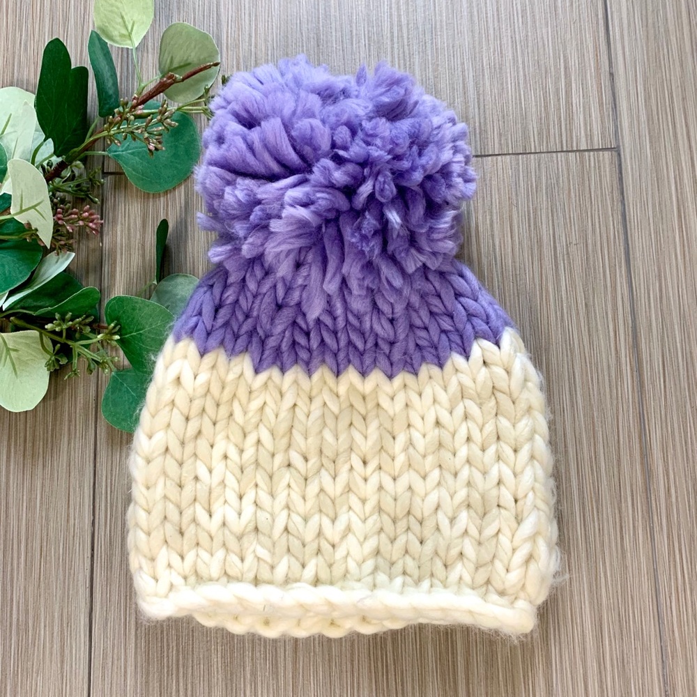 🛑 SOLD🛑 Free People Color Block Pom Beanie